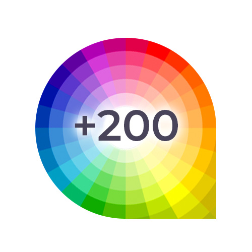 +200 RAL colors